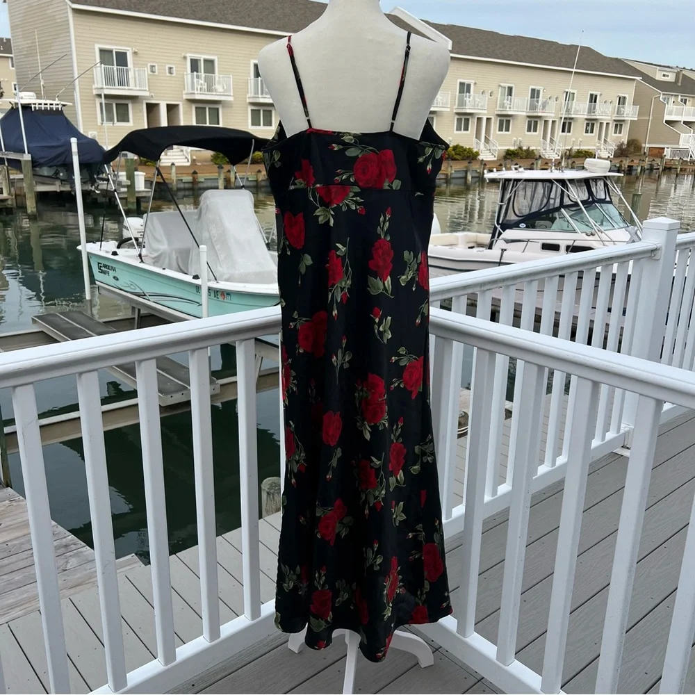 Vintage Floral Maxi Slip Dress - Picture 11 of 12